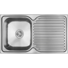 Middle East Hot Sales 10045 Single Bowl Single Drain 100*45*14cm Single Bowl Stainless Steel Sink Kitchen Sink 1000450